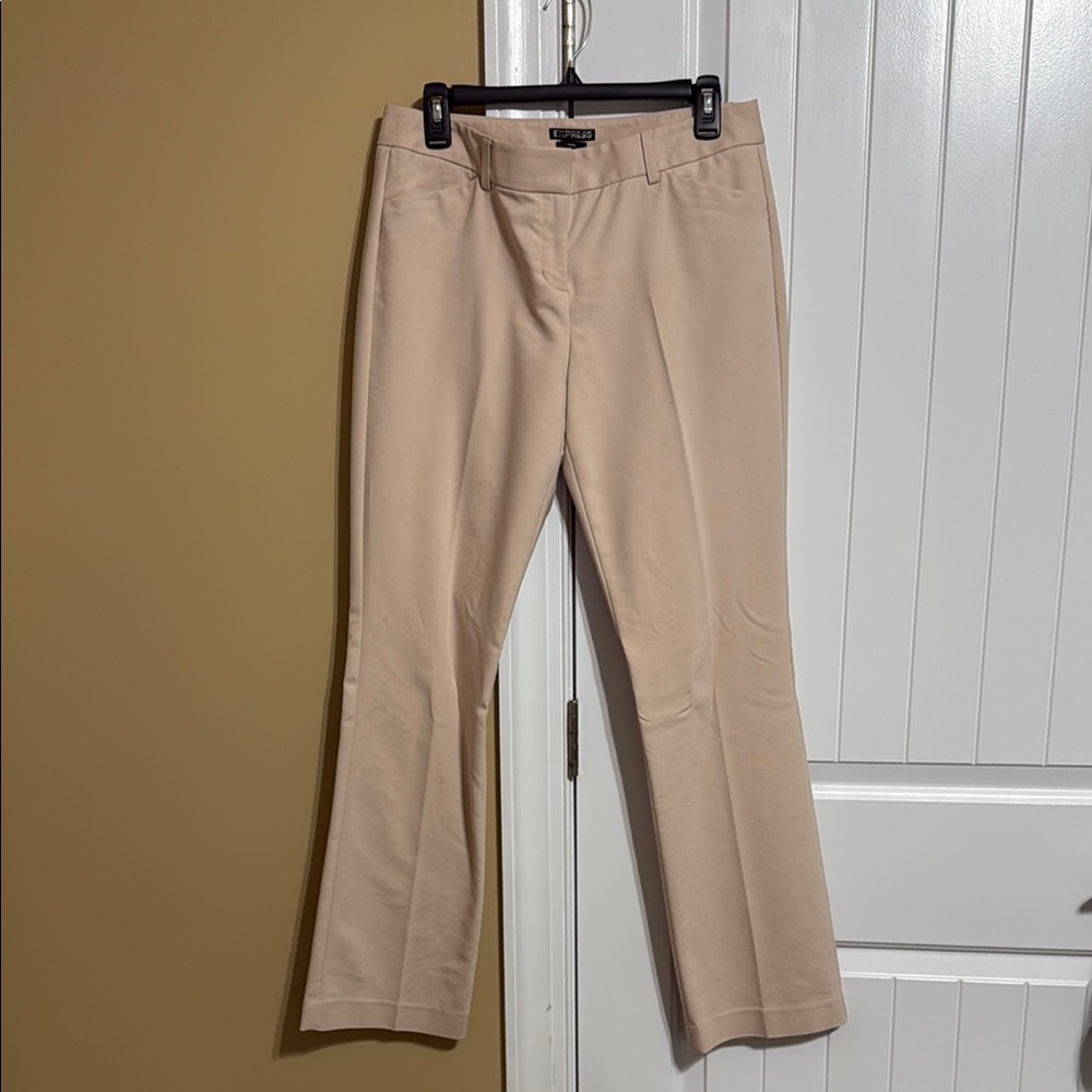 Express Women's Straight Leg Pants in Beige